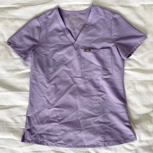 Figs Women's Lavender Dew Catarina - One Pocket Scrub Top - XS